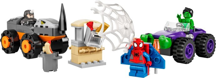 LEGO® Marvel Spidey And His Amazing Friends Hulk vs. Rhino Truck Showdown 10782 (110 Pieces) - De BrickPlaats