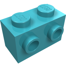 Part 11211 - Brick, Modified 1 x 2 with Studs on 1 Side - De BrickPlaats