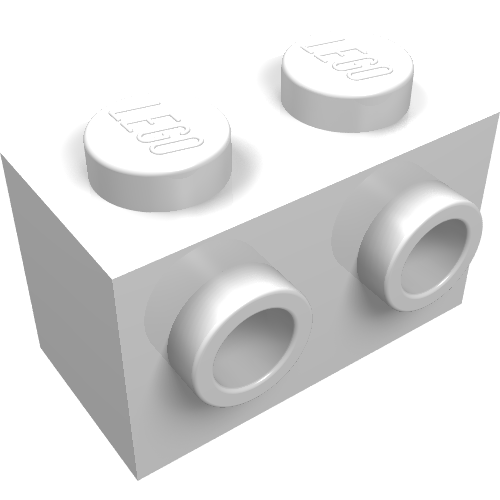 Part 11211 - Brick, Modified 1 x 2 with Studs on 1 Side - De BrickPlaats