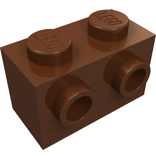 Part 11211 - Brick, Modified 1 x 2 with Studs on 1 Side - De BrickPlaats