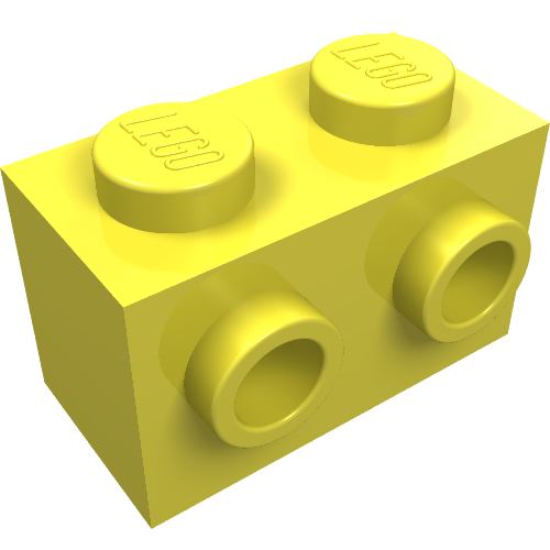Part 11211 - Brick, Modified 1 x 2 with Studs on 1 Side - De BrickPlaats