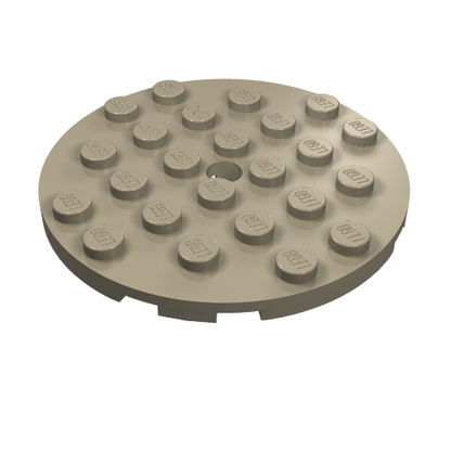 Part 11213 - Plate, Round 6 x 6 with Hole - De BrickPlaats