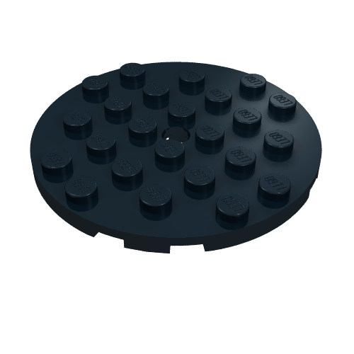 Part 11213 - Plate, Round 6 x 6 with Hole - De BrickPlaats