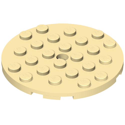 Part 11213 - Plate, Round 6 x 6 with Hole - De BrickPlaats