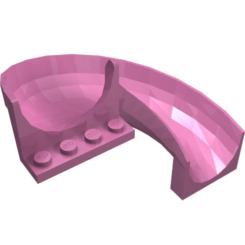 Part 11267 - Slide Playground 7 x 12 x 8 1/3 Curved 180 degrees - De BrickPlaats