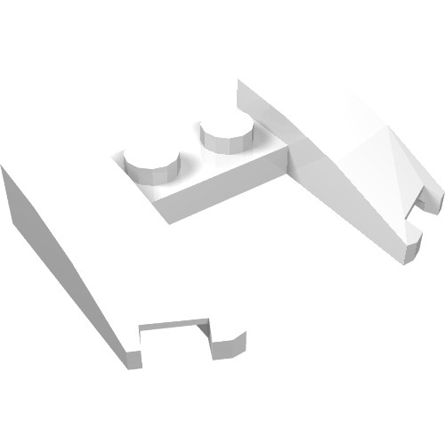 Part 11291 - Wedge 3 x 4 x 2/3 Curved with Cutout - De BrickPlaats