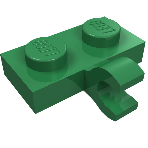 Part 11476 - Plate, Modified 1 x 2 with Clip on Side (Horizontal Grip) - De BrickPlaats
