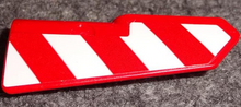 Part 11946pb074 - Technic, Panel Fairing #21 Very Small Smooth, Side B with Red and White Danger Stripes Pattern (Sticker) - Set 42075 - De BrickPlaats