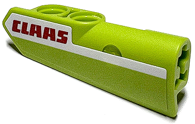 Part 11947pb084 - Technic, Panel Fairing #22 Very Small Smooth, Side A with Red 'CLAAS' on White Stripe Pattern (Sticker) - Set 42102 - De BrickPlaats