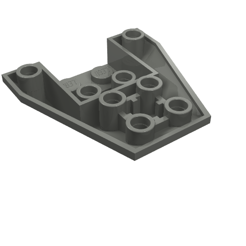 Part 13349 - Wedge 4 x 4 Triple Inverted with Connections between 4 Studs - De BrickPlaats