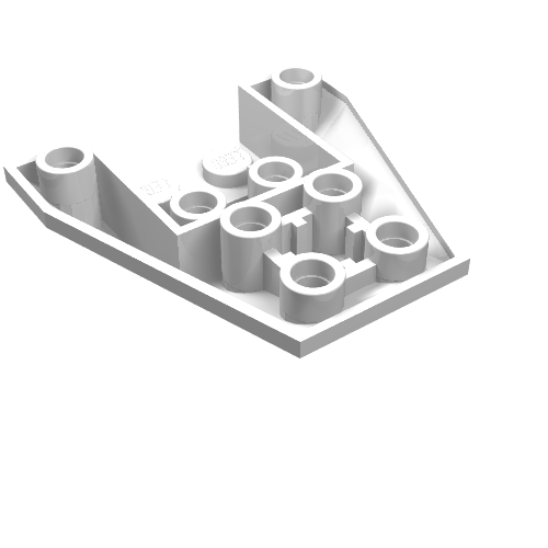 Part 13349 - Wedge 4 x 4 Triple Inverted with Connections between 4 Studs - De BrickPlaats