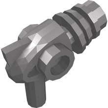 Part 13608 - Minifigure, Weapon Space Ray Gun - Rounded Heat Diffusers - De BrickPlaats