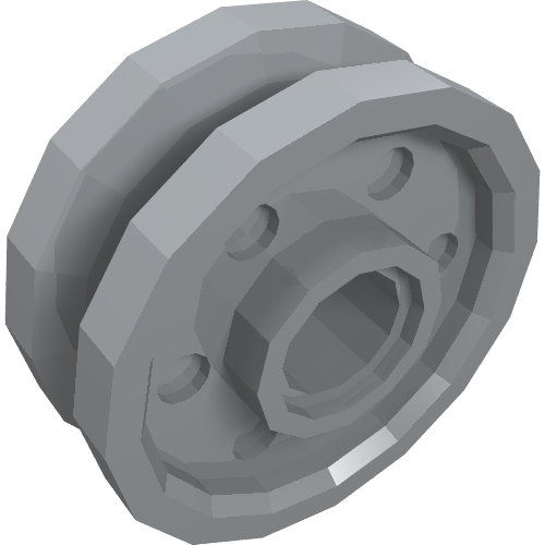 Part 13971 - Wheel 18mm D. x 8mm with Fake Bolts and Deep Spokes with Inner Ring - De BrickPlaats