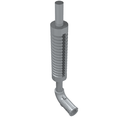 Part 14682 - Vehicle, Exhaust Pipe with Technic Pin, Flat End and Pin with Round Hole - De BrickPlaats