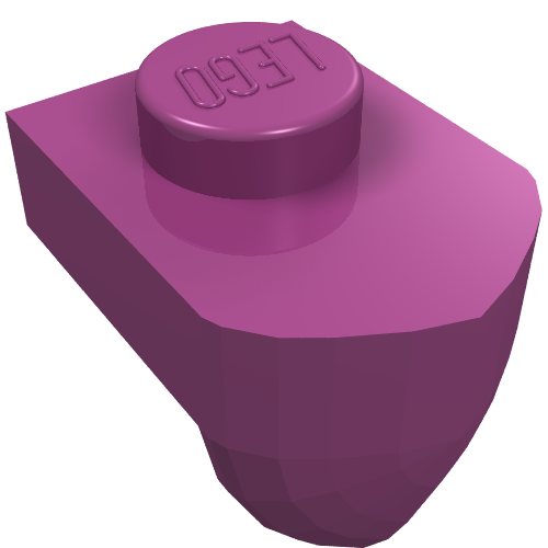 Part 15070 - Plate, Modified 1 x 1 with Tooth Vertical - De BrickPlaats