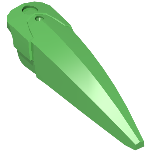 Part 15362 - Hero Factory Weapon, Blade Wide Curved - De BrickPlaats