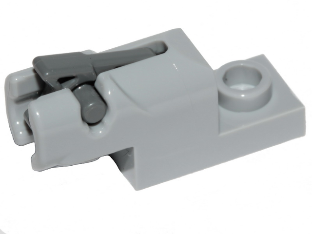 Part 15403c01 - Projectile Launcher, 1 x 2 Mini Blaster / Shooter with Dark Bluish Gray Trigger (15403 / 15392) - De BrickPlaats
