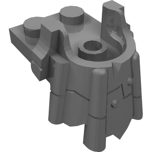 Part 15440 - Plate, Modified 2 x 2 with Curved Minifigure Head Holder - De BrickPlaats