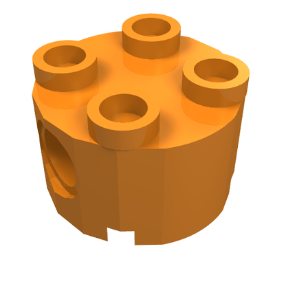 Part 17485 - Brick, Round 2 x 2 with Pin Holes - De BrickPlaats