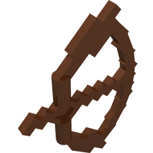 Part 18792 - Minifigure, Weapon Bow, Pixelated with Arrow Drawn (Minecraft) - De BrickPlaats