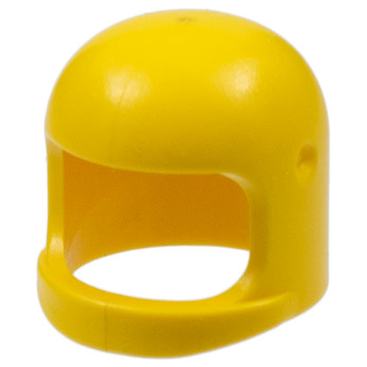 Part 193b2 - Minifigure, Headgear Helmet Space / Town with Thick Chin Strap - with Visor Dimples - De BrickPlaats