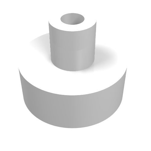 Part 20482 - Tile, Round 1 x 1 with Bar and Pin Holder - De BrickPlaats
