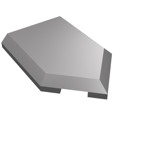 Part 22385 - Tile, Modified 2 x 3 Pentagonal - De BrickPlaats
