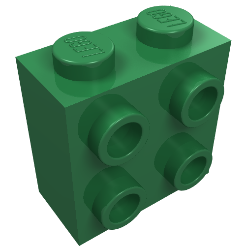 Part 22885 - Brick, Modified 1 x 2 x 1 2/3 with Studs on Side - De BrickPlaats