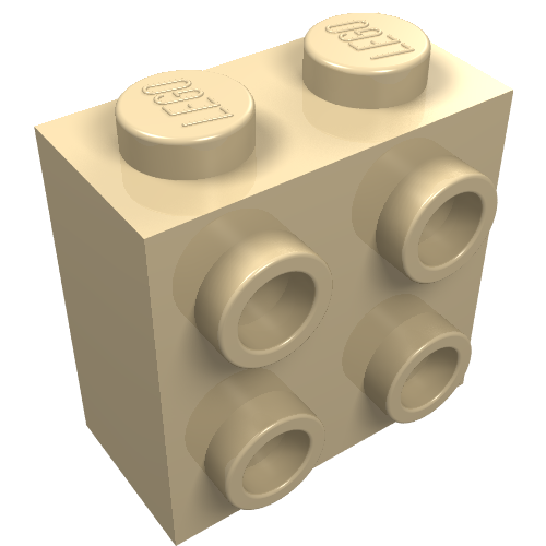 Part 22885 - Brick, Modified 1 x 2 x 1 2/3 with Studs on Side - De BrickPlaats