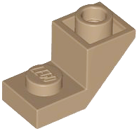 Part 2310 - Slope, Inverted 45 2 x 1 with 2/3 Cutout - De BrickPlaats