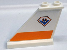 Part 2340pb042L - Tail 4 x 1 x 3 with Coast Guard Pattern on Left Side (Sticker) - Set 7738 - De BrickPlaats