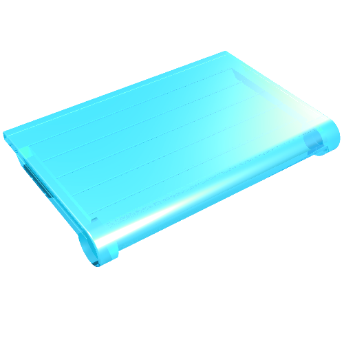 Part 2348b - Glass for Hinge Car Roof 4 x 4 Sunroof with Ridges - De BrickPlaats