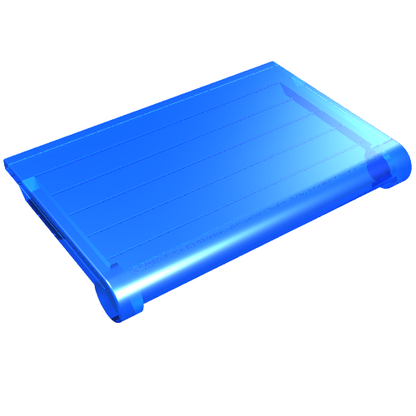 Part 2348b - Glass for Hinge Car Roof 4 x 4 Sunroof with Ridges - De BrickPlaats