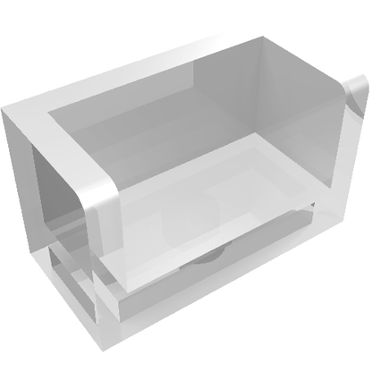 Part 23969 - Panel 1 x 2 x 1 with Rounded Corners and 2 Sides - De BrickPlaats