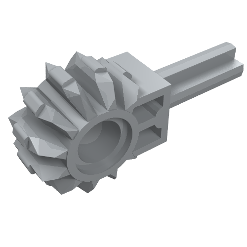Part 24014 - Technic, Arm with Gear 8 Tooth and 1.5L Axle - De BrickPlaats