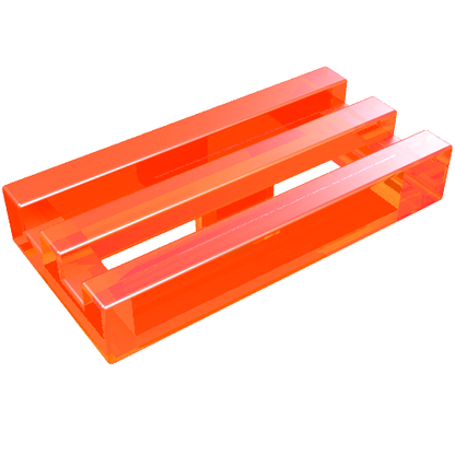 Part 2412b - Tile, Modified 1 x 2 Grille with Bottom Groove / Lip - De BrickPlaats