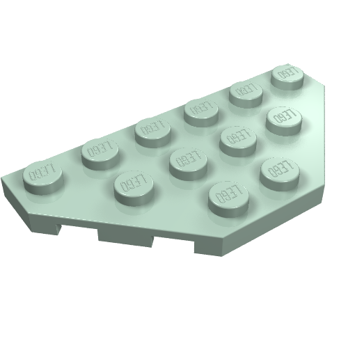 Part 2419 - Wedge, Plate 3 x 6 Cut Corners - De BrickPlaats