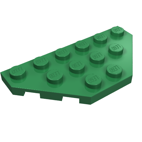Part 2419 - Wedge, Plate 3 x 6 Cut Corners - De BrickPlaats