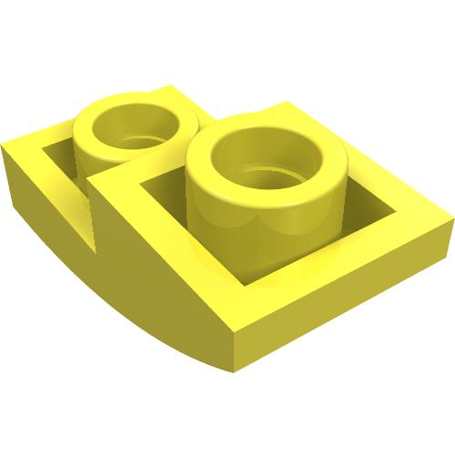 Part 24201 - Slope, Curved 2 x 1 x 2/3 Inverted - De BrickPlaats