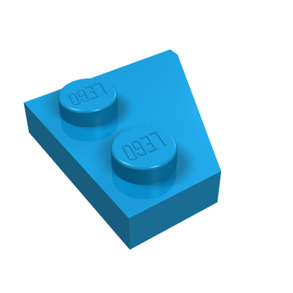 Part 24299 - Wedge, Plate 2 x 2 Left - De BrickPlaats