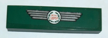 Part 2431pb0566 - Tile 1 x 4 with Red, Silver, and White 'MINI COOPER' Logo Pattern (Sticker) - Set 10242 - De BrickPlaats