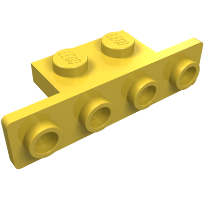 Part 2436b - Bracket 1 x 2 - 1 x 4 with Rounded Corners - De BrickPlaats