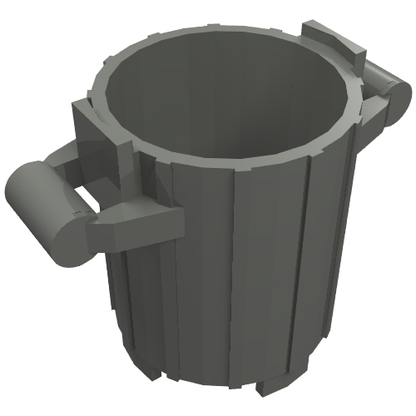Part 2439 - Container, Trash Can with 2 Cover Holders - De BrickPlaats