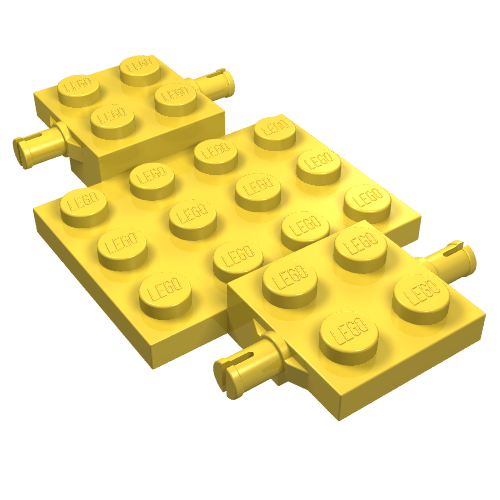 Part 2441 - Vehicle, Base 4 x 7 x 2/3 - De BrickPlaats