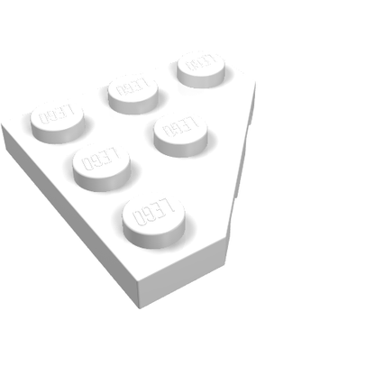 Part 2450 - Wedge, Plate 3 x 3 Cut Corner - De BrickPlaats