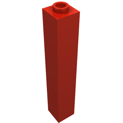 Part 2453a - Brick 1 x 1 x 5 - Blocked Open Stud or Hollow Stud - De BrickPlaats