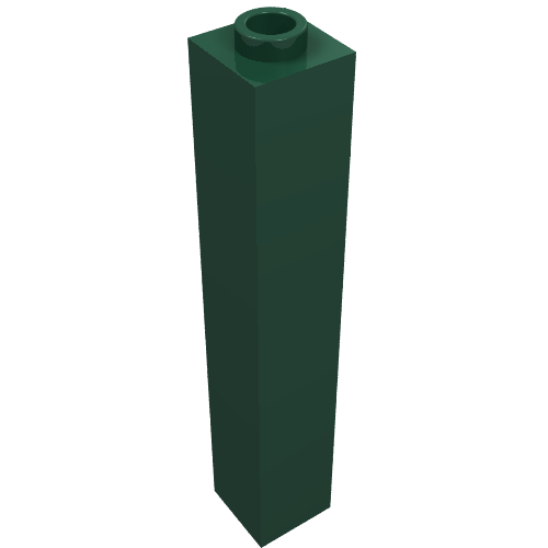 Part 2453a - Brick 1 x 1 x 5 - Blocked Open Stud or Hollow Stud - De BrickPlaats