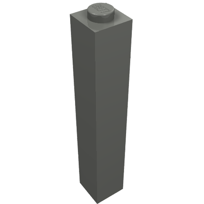 Part 2453b - Brick 1 x 1 x 5 - Solid Stud - De BrickPlaats