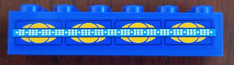 Part 2456pb021 - Brick 2 x 6 with SW Gungan Sub Controls Pattern (Sticker) - Set 9499 - De BrickPlaats
