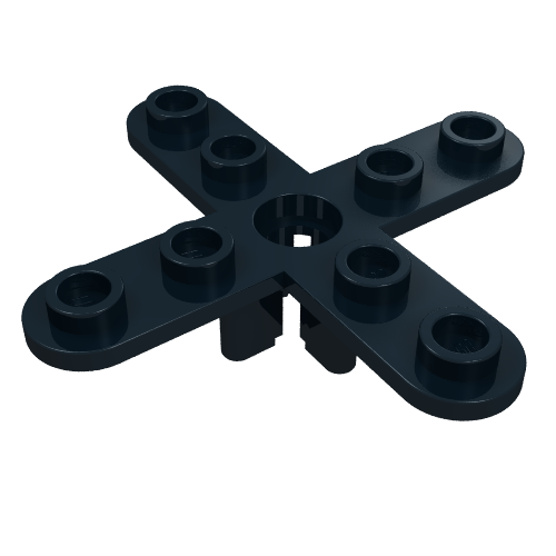 Part 2479 - Propeller 4 Blade 5 Diameter with Rounded Ends and Open Hub - De BrickPlaats